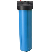 Carcasa de filtro de agua azul Jumbo de 20 &quot;con soporte y llave